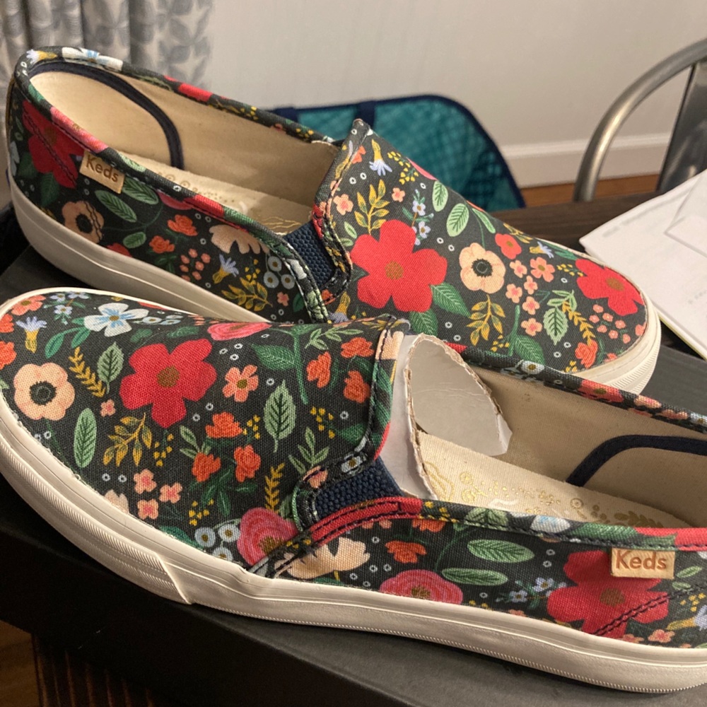 KedsxRifle Paper Co Double Decker Slip-ons